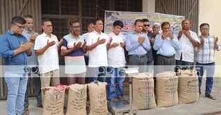 হিলিতে বোরো মৌসুমের ধান ও চাল সংগ্রহ উদ্বোধন